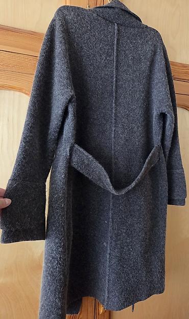 Paltolar: 🧥 Qadın Jaketi Çinici – tünd boz rəng 📌 Trenç dizayn, dizdən aşağı — 6