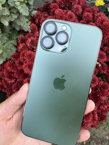 apple ноудбук: IPhone 13 Pro Max, Б/у, 128 ГБ, Зарядное устройство, Защитное стекло, Кабель, 85 %