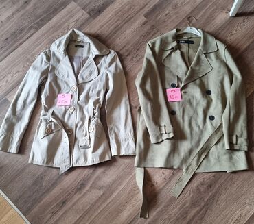 кожаные куртки: Плащ S (EU 36), цвет - Бежевый