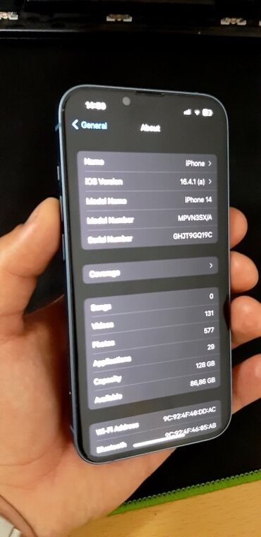 Apple iPhone: Apple iPhone iPhone 14, 256 GB, Plavi, Face ID na lalafo.rs — 8 Apple iPhone: Apple iPhone iPhone 14, 256 GB, Plavi, Face ID — 8