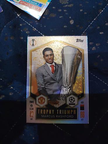 topps: Topps “Trophy Triumph” futbol kartı – Marcus Rashford - Brend: Topps — 1