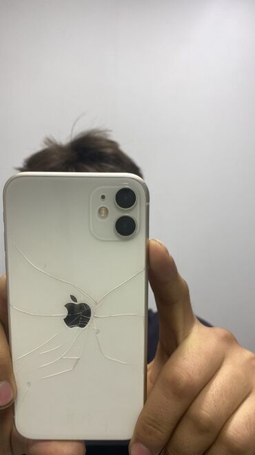 xr в корпусе: IPhone 11, Жаңы, 64 ГБ, Ак, Коргоочу айнек, 80 %