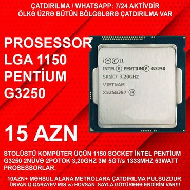 intel core i3 socket 775 lga: Prosessor Intel Pentium G3250, İşlənmiş