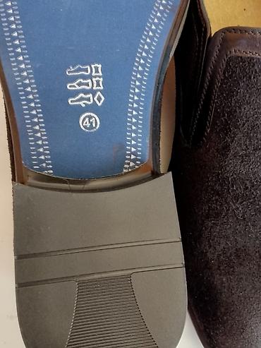 Ayaqqabılar: Kişi loafer ayaqqabısı - Material: üst hissə yumşaq süet, ağız və yan — 4