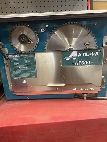 Деревообработка: Настольный дисковый распиловочный станок Альфа AF600 - Две пилы — 3