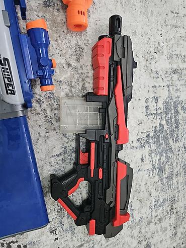 nerf бластер: Набор игрушечных бластеров и лука для стрельбы мягкими снарядами — 6
