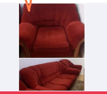 divan kreslo üstü: Б/у, Классический диван, 2 кресла, Без подьемного механизма, Раскладной