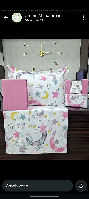 Yataq otağı dəstləri: Məhsul: Gilan Pastel yataq dəsti Xüsusiyyətlər: - Material: Yumşaq — 14