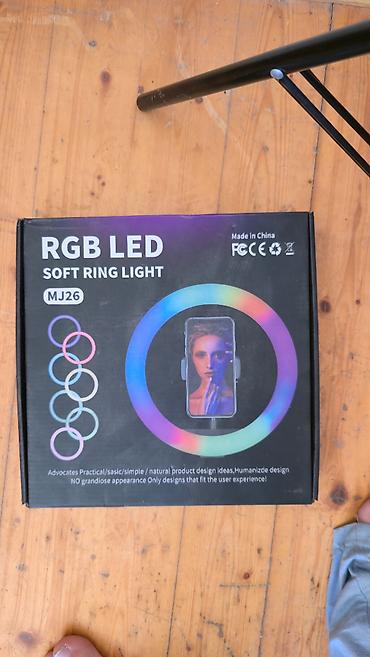 isig: RGB LED MJ26 – telefon tutacaqlı, tripodlu çəkiliş işığı Foto və — 2