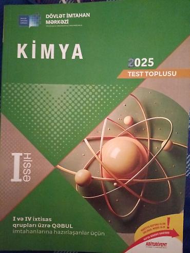 formula bilet: 7AZN YEP YENİ Məhsul: “Kimya – 2025 Test Toplusu”, I hissə — 1