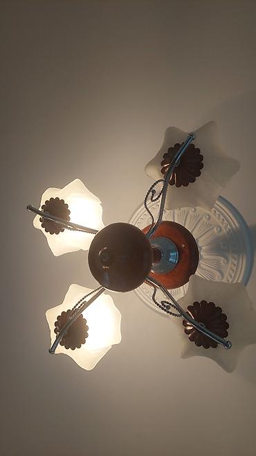 Çılçıraq, 4 lampa, Şüşə
