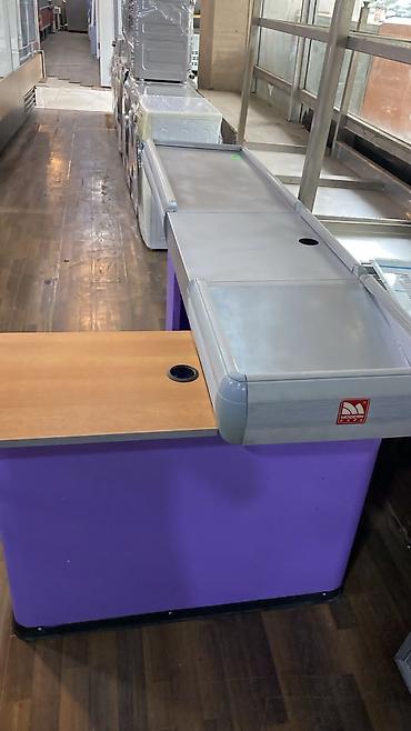 Market/market şəbəkələri üçün kassalı checkout masası - Brend: Modern