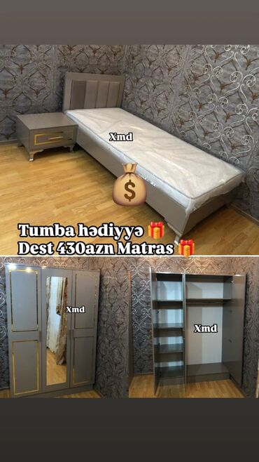 Çarpayılar: Təknəfərlik çarpayı, Dolab, Yeni