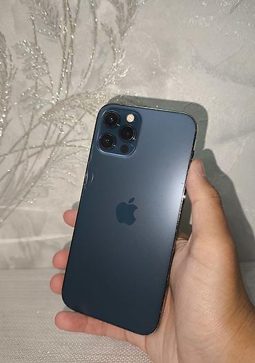 IPhone 12 Pro, Б/у, 256 ГБ, Pacific Blue, Кабель, 70 %