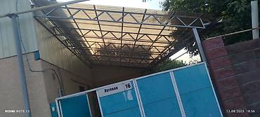 Навесы: Навес из поликарбоната с металлическим каркасом - — 4