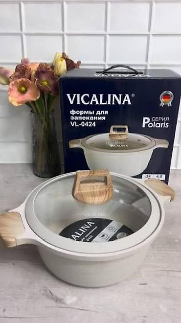 казан диско: Казан VICALINA (серия Polaris) с крышкой - Объем: 8 л - Диаметр — 3