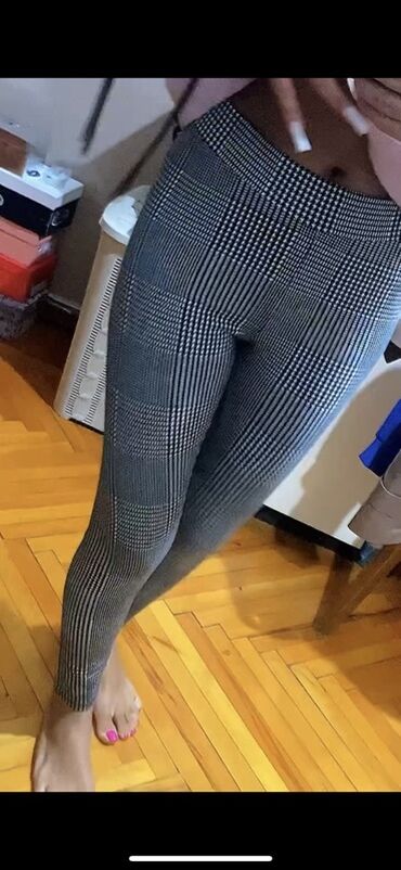 Digər: Qara-ağ dama/it dişi naxışlı qadın leggins - Rəng: qara-ağ - Naxış