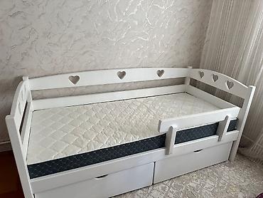 тележки детские: Детская односпальная кровать, Новый, Для девочки, С бортиком, Дерево — 2