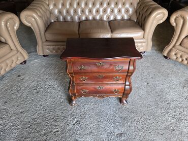 Stilske komode: Barokna komoda sa 3 fioke - Materijal: masivno drvo, bogata topla — 2