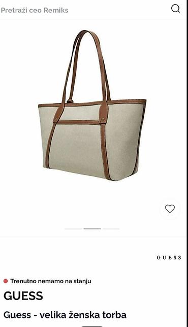 swatch sr626sw: GUESS original tote bag, zaista odlična, kao nova — 7