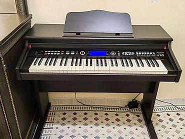 ronisch piano: Rəqəmsal pianino – stendli kabinet korpusda, tünd ağac teksturalı — 4