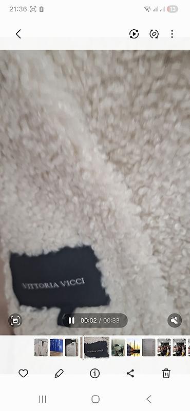 Пальто: Пальто Vittoria Vicci, арт. 1-22-2-0-0-7447 - Цвет: молочный (02) - — 2