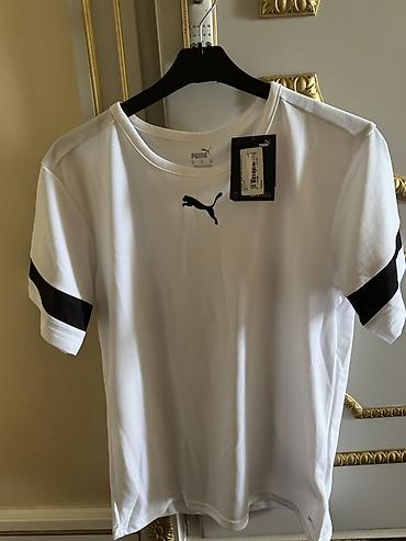 Kişi geyimləri: Futbolka, Puma, M, rəng - Ağ — 1