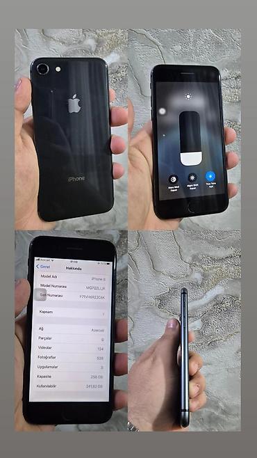 kontakt home ipad: IPhone 8, 256 GB, Qara, Zəmanət, Simsiz şarj — 1