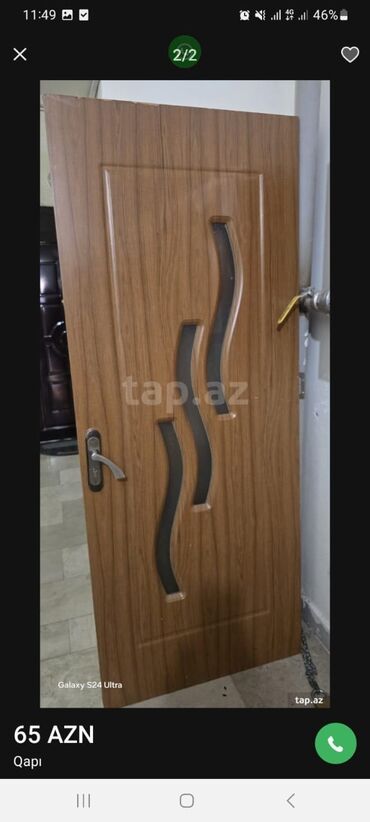Quru inşaat materialları: Yataq otağı üçün İşlənmiş Otaq qapısı 90x205 sm Naliçnik ilə, Zəmanətsiz, Ödənişli çatdırılma