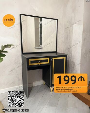 Süni güllər: Güzgü Masaüstü, Düzbucaqlı, Makiyaj üçün, Çərçivə ilə