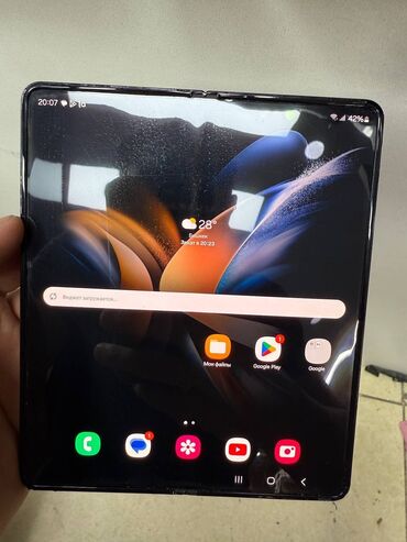 256 гб телефон: Samsung Galaxy Fold 4, Б/у, 256 ГБ, цвет - Черный, 1 SIM, 2 SIM, eSIM
