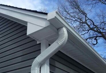 Водосточные желоба: Элементы водосточной системы для эффективного сбора и отвода дождевой — 5