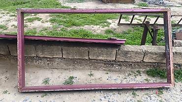 Həyət darvazaları: Metall darvaza və çərçivə dəsti - Material: qalın metal (səthdə — 2