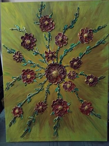 Şəkillər, tablolar: Tablolar .Dəyərindən ucuz. Əl işidir. Katan üzərində işlənib. Təkcə — 8