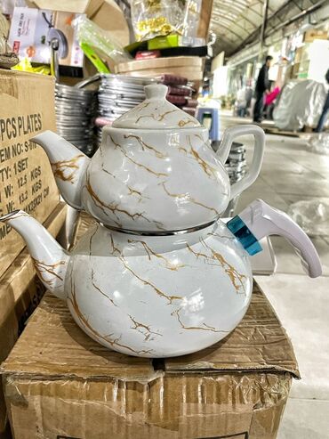 Çaydanlar: Yeni, rəng - Ağ, Çaydan, 3-dən çox l — 9