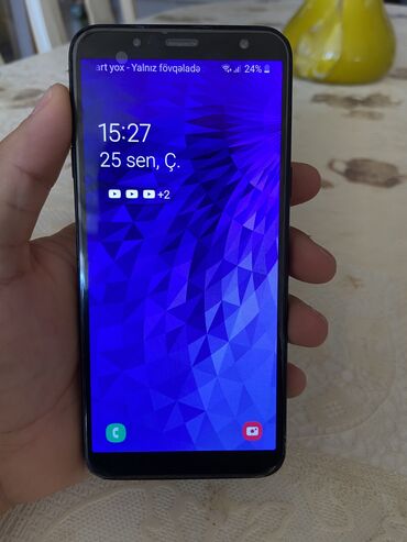 galaxy a41: Samsung Galaxy J6, 32 GB, rəng - Qara, Barmaq izi, İki sim kartlı