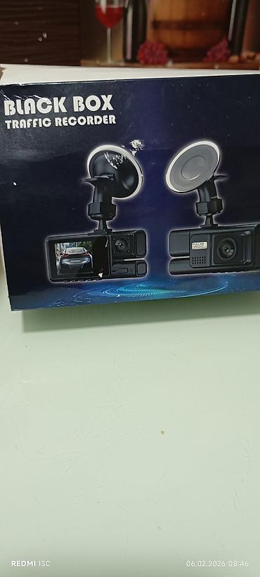 tv box s: Tezedi BLACK BOX Traffic Recorder – avtomobil üçün ön və salonu çəkən — 1