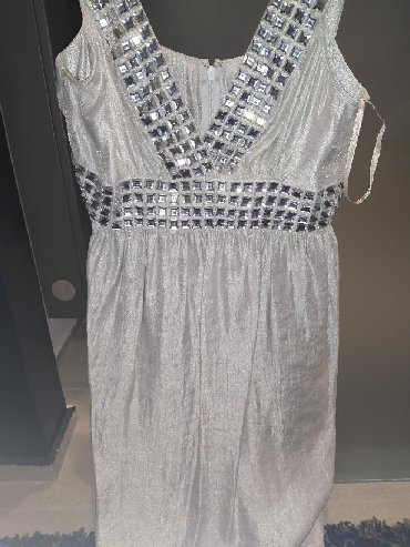 Προσωπικά αντικείμενα: Asos mini dress, ασημί φόρεμα κοντό με λεπτομέρειες ασημί πέτρες
