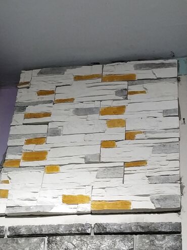 qabancik kafel: Dekorativ divar panelləri – süni daş teksturalı - Material