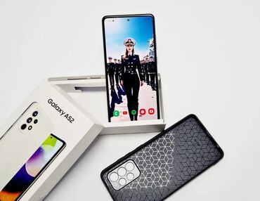 самсунг телефондор: Samsung Galaxy A52 5G, Жаңы, 256 ГБ, түсү - Саргыч боз, 2 SIM