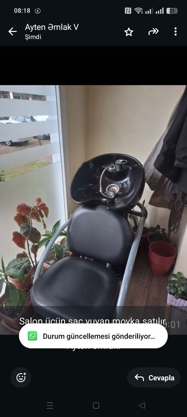Mətbəx mebeli: Salon üçün sac yuyan moyka satılır. Qiymət 150 azn. Bakı. Azadlıq m