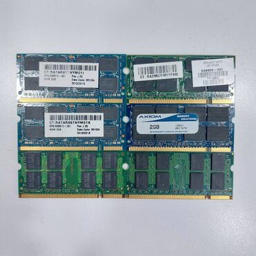 Operativ yaddaş (RAM): Operativ yaddaş (RAM) 2 GB, < 1333 Mhz, DDR2, Noutbuk üçün, İşlənmiş