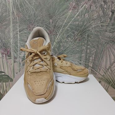 обувь для фитнеса: Кроссовкалар, 39, Puma, Колдонулган, түсү - Саргыч боз, Өзү алып кетүү