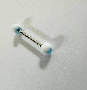 pull and: Пирсинг Штанга 16 мм с акриловыми цветными шариками 4- 6 мм, пирсинг — 2