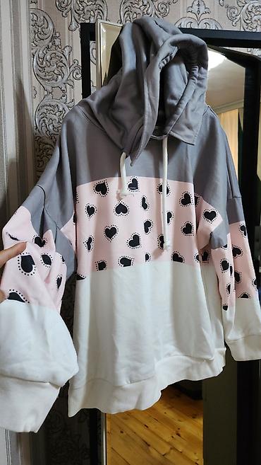 de facto sweatshirt: Svitşot, M, rəng - Boz — 2