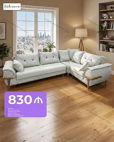 Künc divan – Konforto - Ölçülər: 200 × 200 sm - Mexanizm