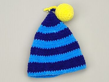 niebieska czapka z pomponem: Czapka, stan - Dobry