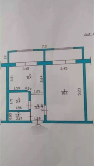 Продажа квартир: 1 комната, 42 м², 3 этаж, Евроремонт