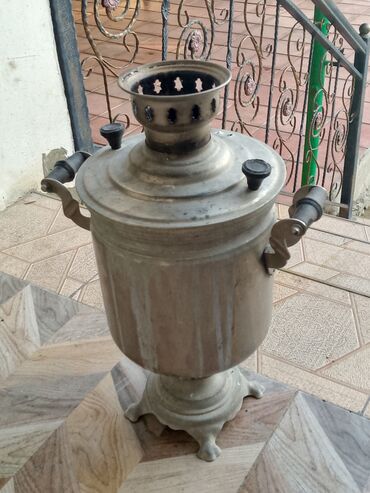 işlənmiş samavar: İşlənmiş Od Samovar, 5 l, Ünvandan götürmə
