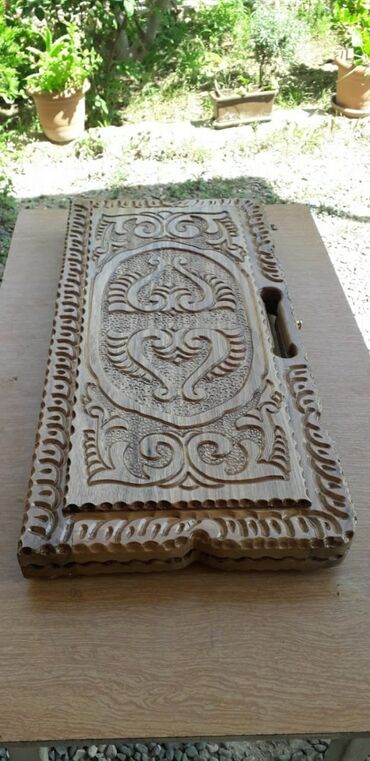 Nərdlər: Məhsul: Ağacdan oyma nərd taxtası (bir neçə fərqli naxışlı model) — 5